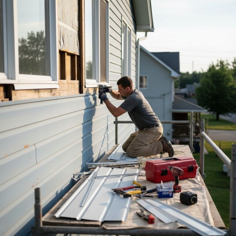 Aluminum Siding Cleaning